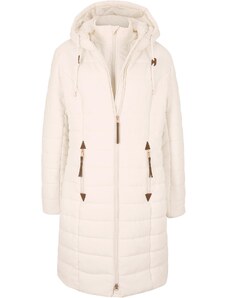 bonprix Prešívaný kabát, 2v1 vzhľad, farba béžová