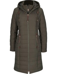 bonprix Prešívaný kabát, 2v1 vzhľad, farba zelená