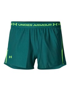 UNDER ARMOUR Športové nohavice 'Play Up' petrolejová / svetlozelená