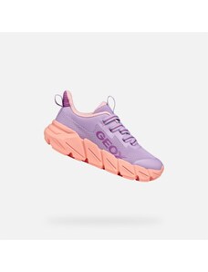Purple Girls Sneakers Geox Flexyper Fast - Girls