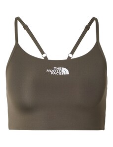 THE NORTH FACE Športová podprsenka 'FLEX' tmavozelená / biela