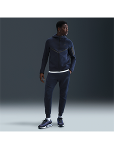 Nike Tech Men's Fleece Joggers - Blue - Cotton/Polyester