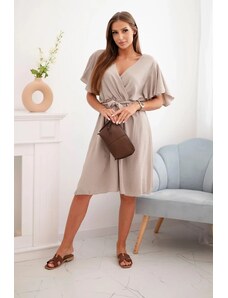 Kesi Włoski Dámske letné šaty Holia kapučíno