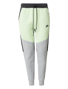 Nike Sportswear Nohavice 'TCH FLC' limetková / sivá / antracitová