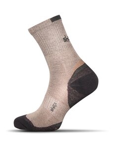 Buďchlap Béžové bambusové pánske ponožky