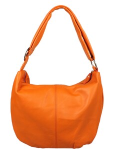 NovaKabelka.sk Dámská kožená kabelka Talianská kožená kabelka Gondola Arancione oranžová