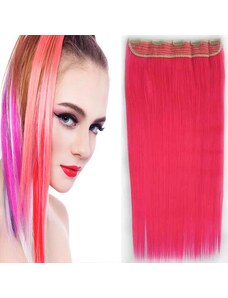 Girlshow Clip in vlasy - 60 cm dlhý pás vlasov - odstín Pink