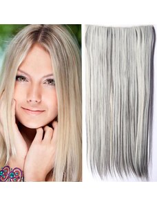 Girlshow Clip in vlasy - 60 cm dlhý pás vlasov - odtieň - F6/613 (melír tmavo plavej v beach blond)