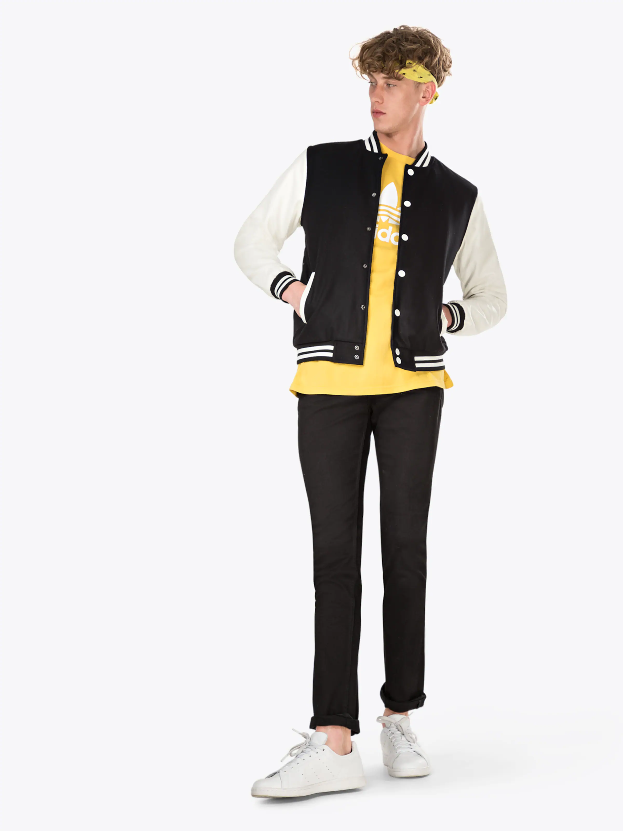 Urban Classics Prechodná bunda 'Oldschool' čierna / biela