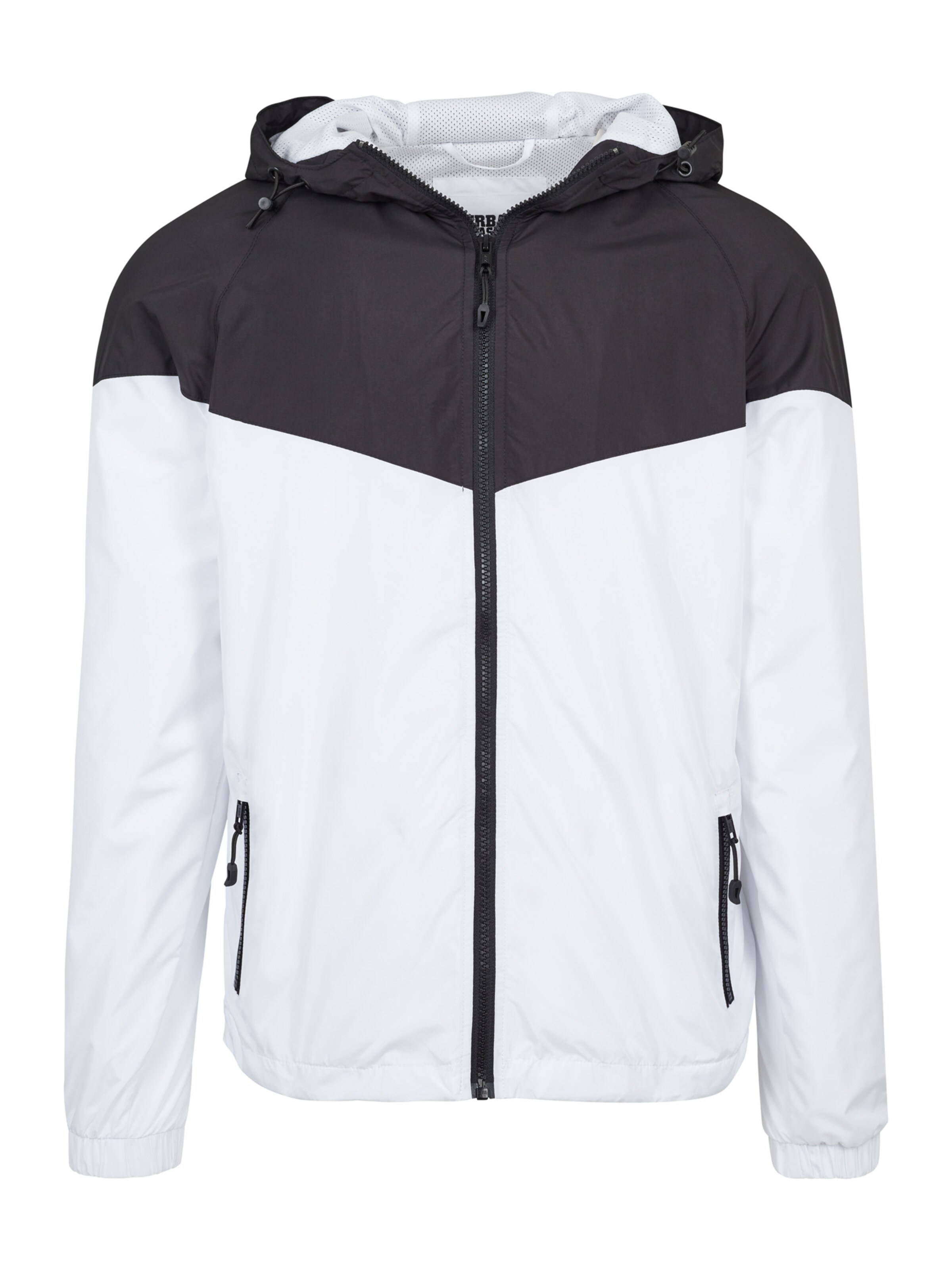 Urban Classics Prechodná bunda čierna / biela