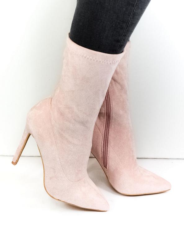 YES SMILE Dámske ružové čižmy CATIN