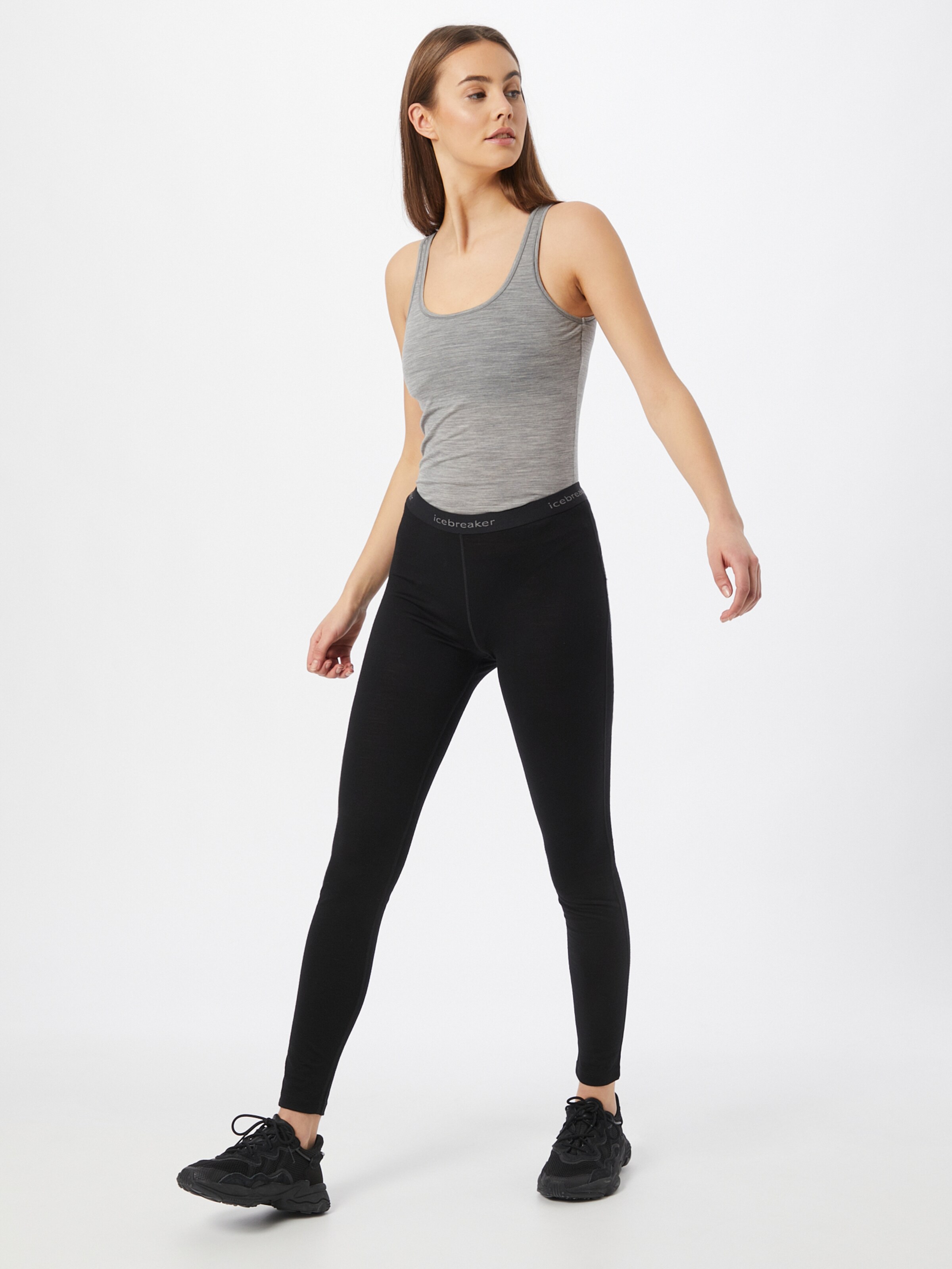 ICEBREAKER Športové nohavičky '200 Oasis' sivá / čierna