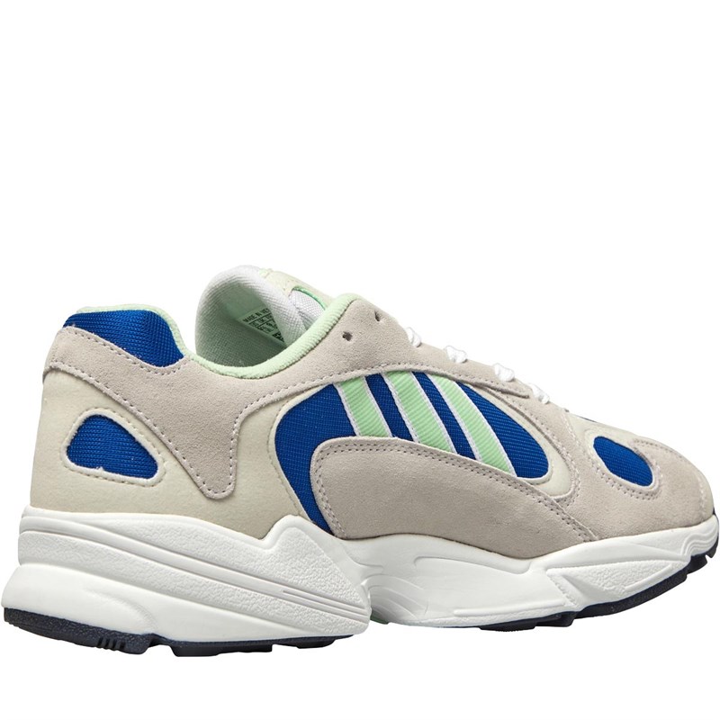 adidas Originals Mens Yung-1 Trainers Footwear White/Glow Green/Collegiate Royal - GLAMI.sk