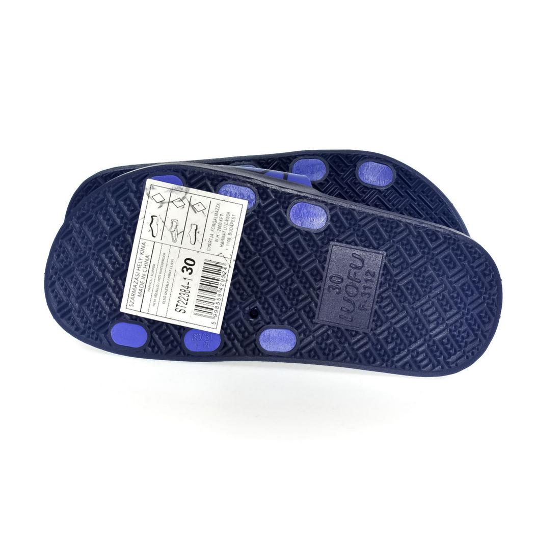 WINK Detské modré šľapky FOOTBALL