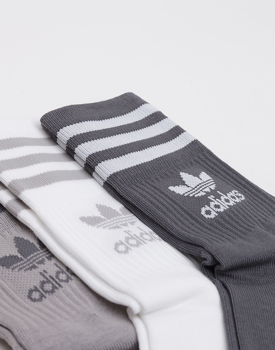 adidas Originals Mid Cut Crew Socks 3 Pairs MGSOGR/GREFIV - GLAMI.sk