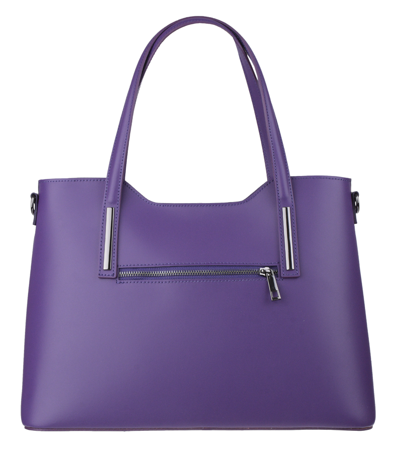 Fialová kožená talianska kabelka Isidora Viola NovaKabelka.sk