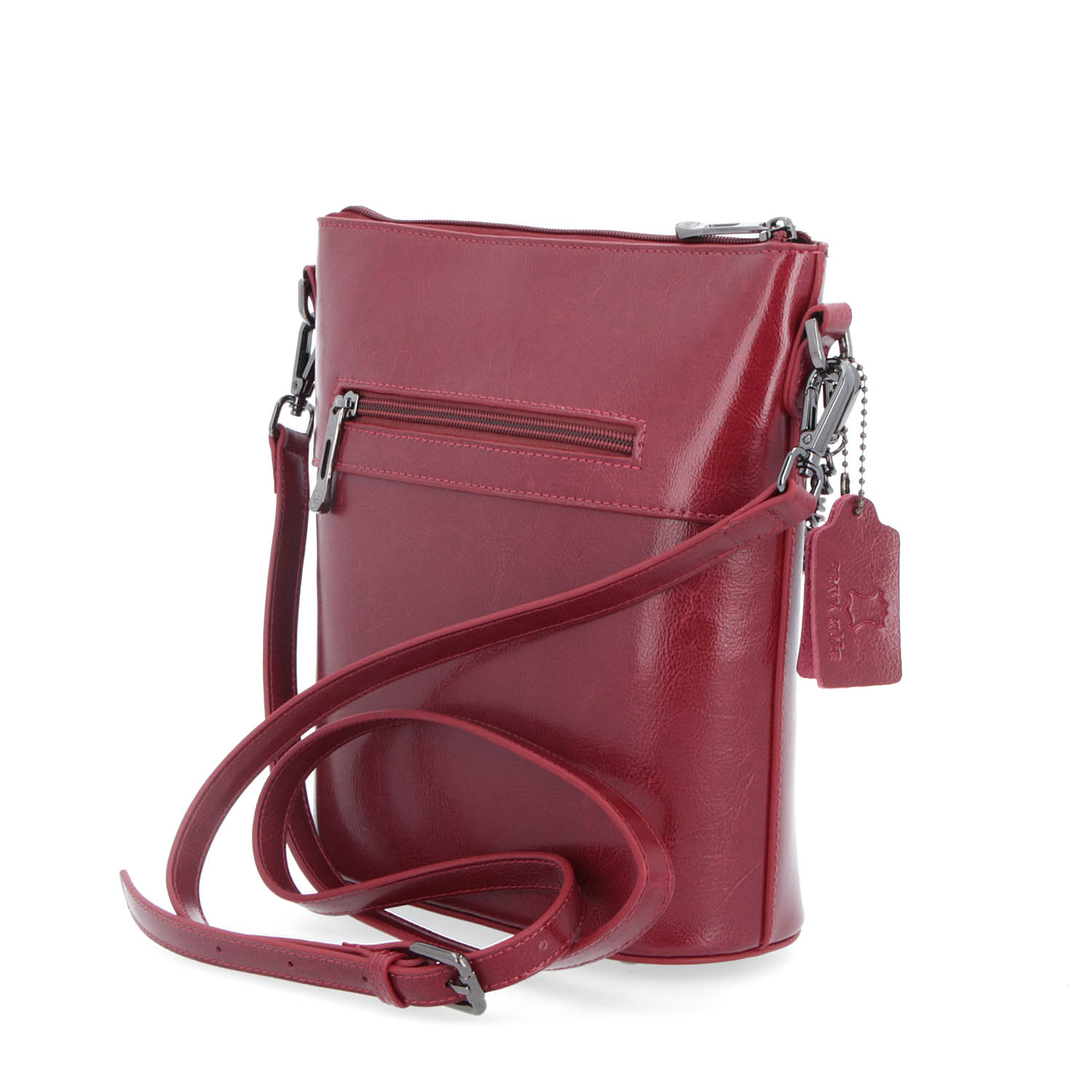Kožená kabelka crossbody Noelia Bolger červená NB 0048 TCV