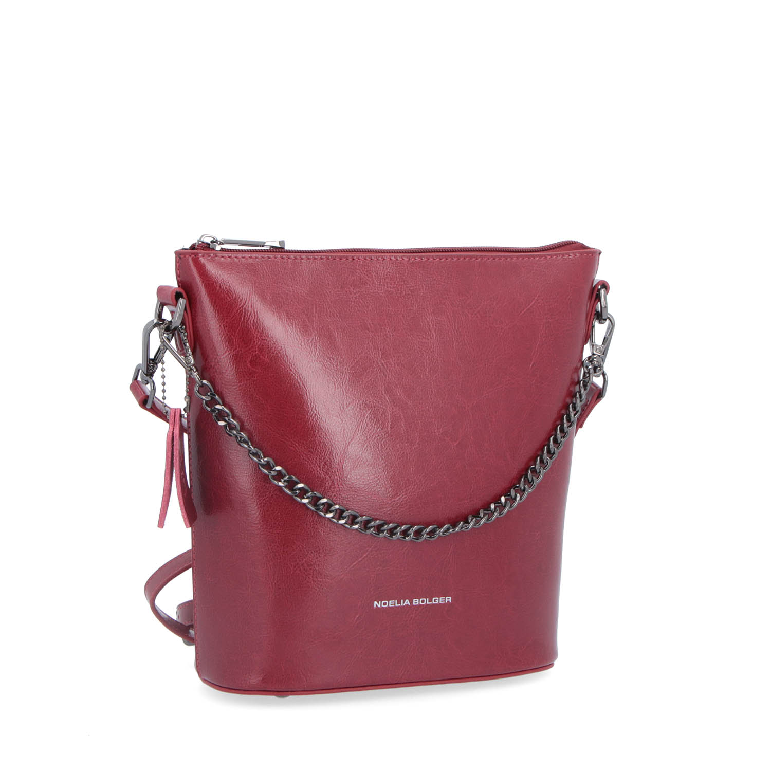 Kožená kabelka crossbody Noelia Bolger červená NB 0048 TCV