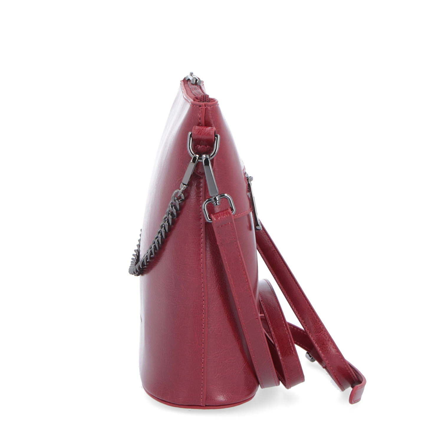 Kožená kabelka crossbody Noelia Bolger červená NB 0048 TCV