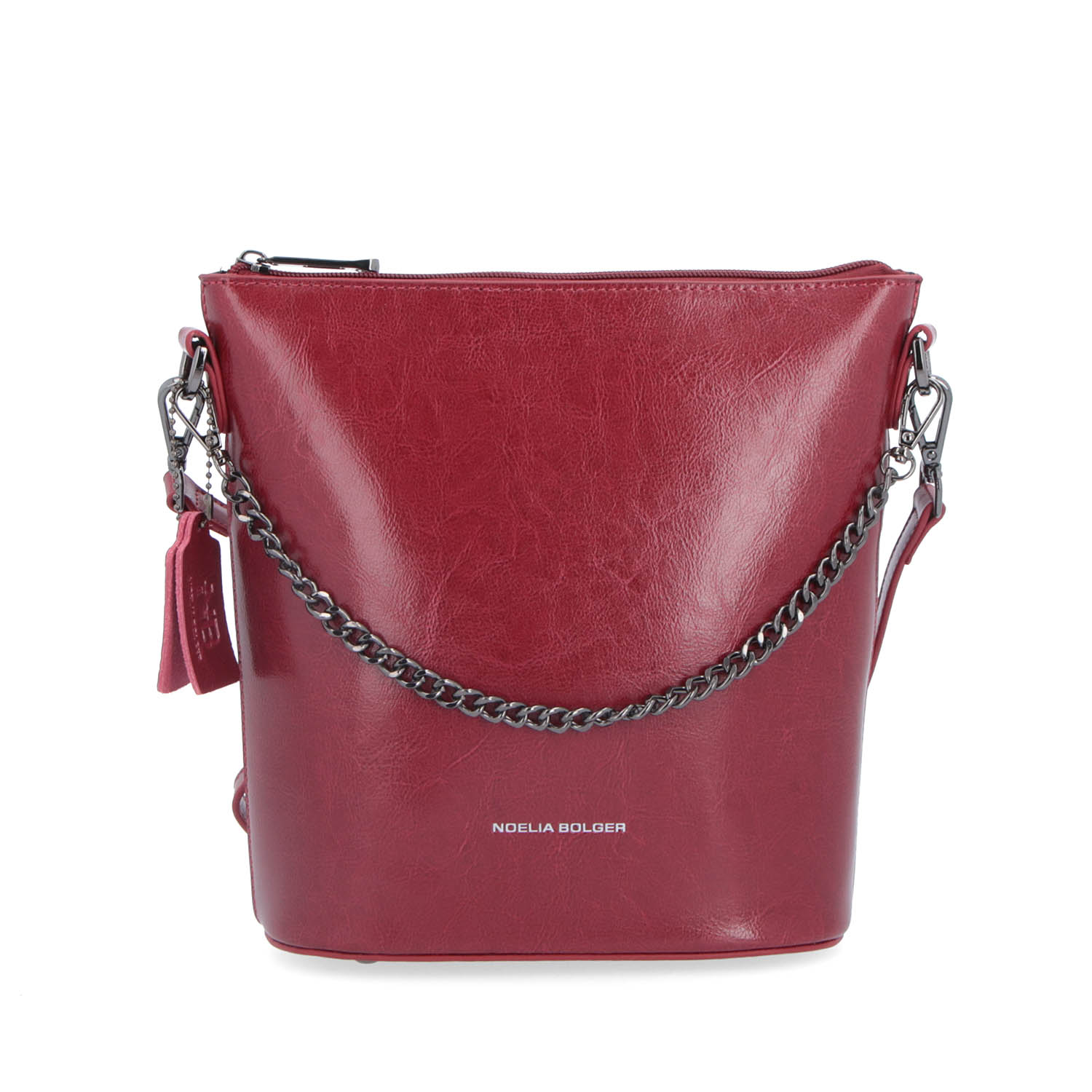 Kožená kabelka crossbody Noelia Bolger červená NB 0048 TCV