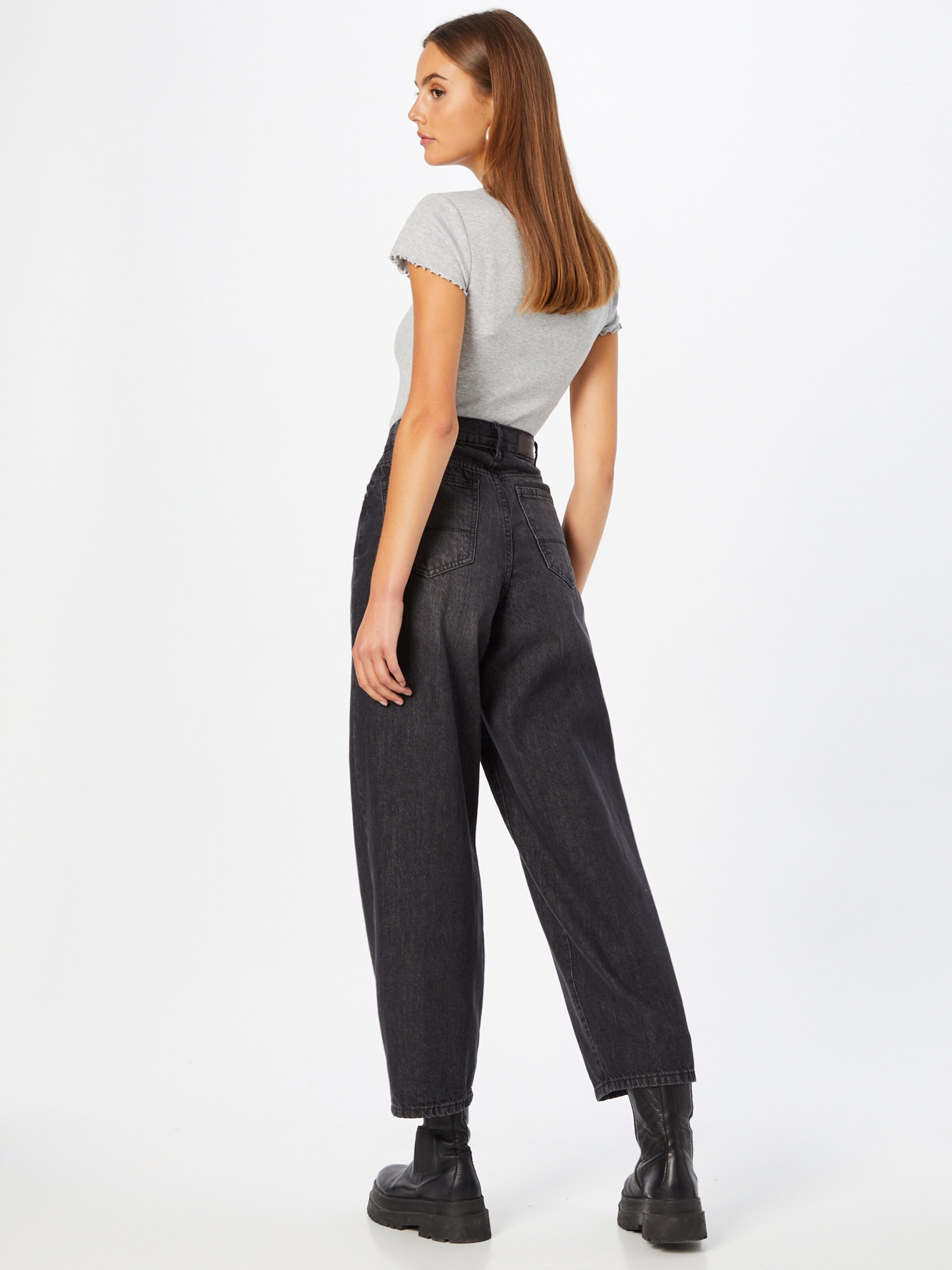 Urban Classics Džínsy čierny denim