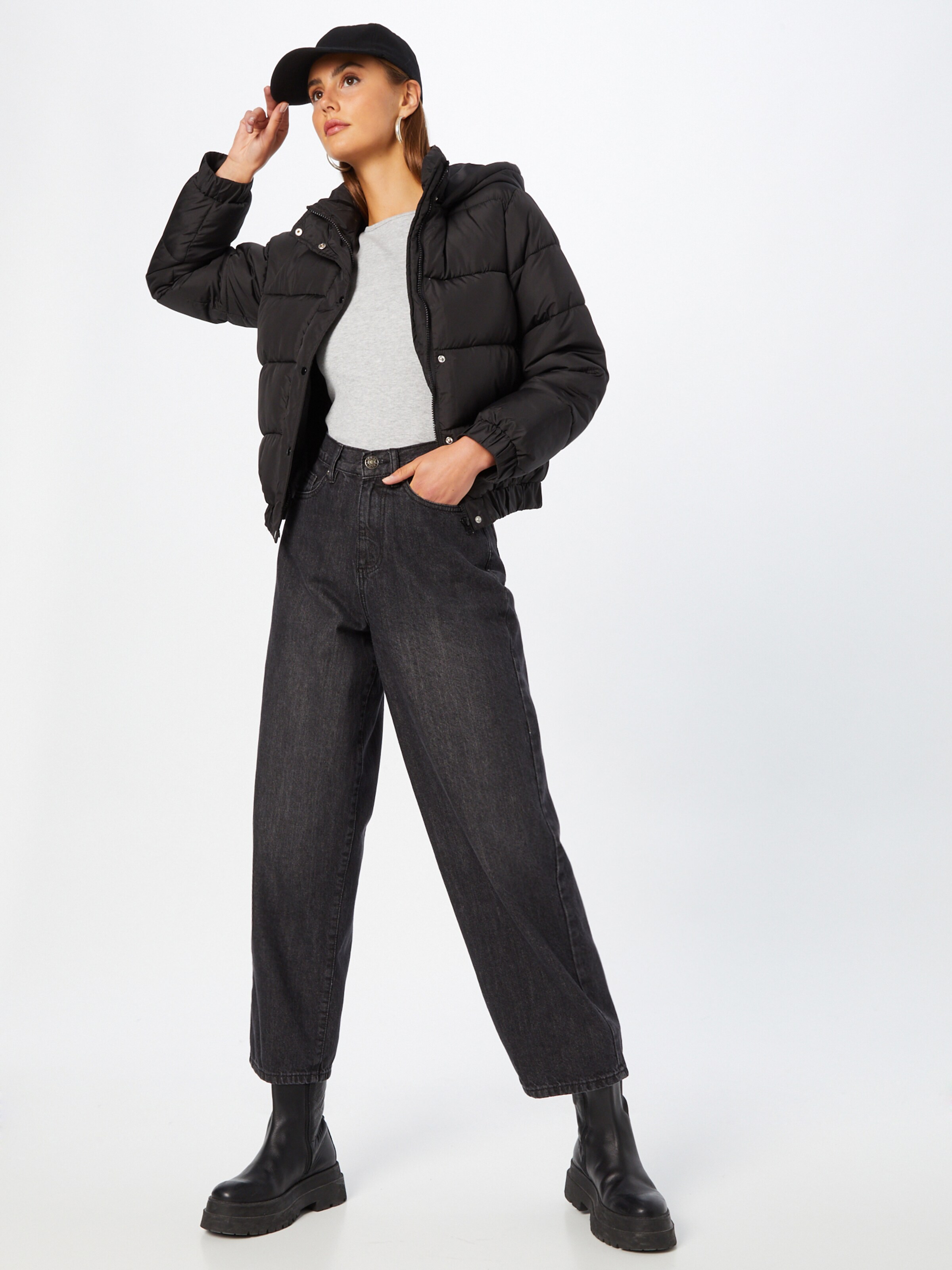 Urban Classics Džínsy čierny denim