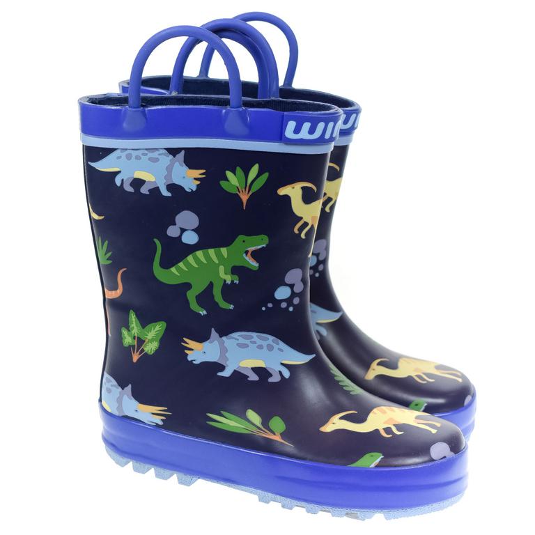 JOHN-C Detské modré gumáky DINO 21-27