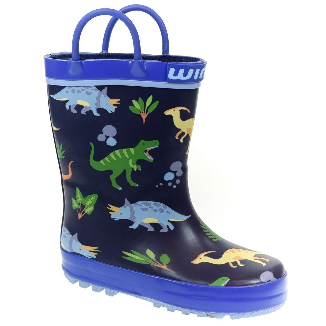 JOHN-C Detské modré gumáky DINO 21-27