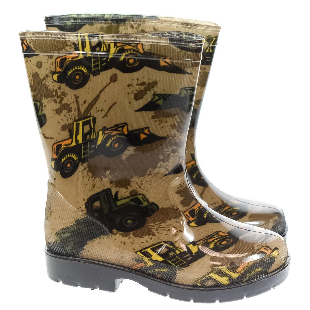 JOHN-C Detské hnedé gumáky TRUCKS