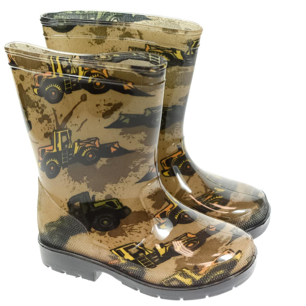 JOHN-C Detské hnedé gumáky TRUCKS