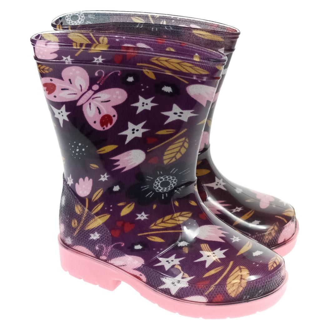 JOHN-C Detské fialové gumáky FLY 20-27