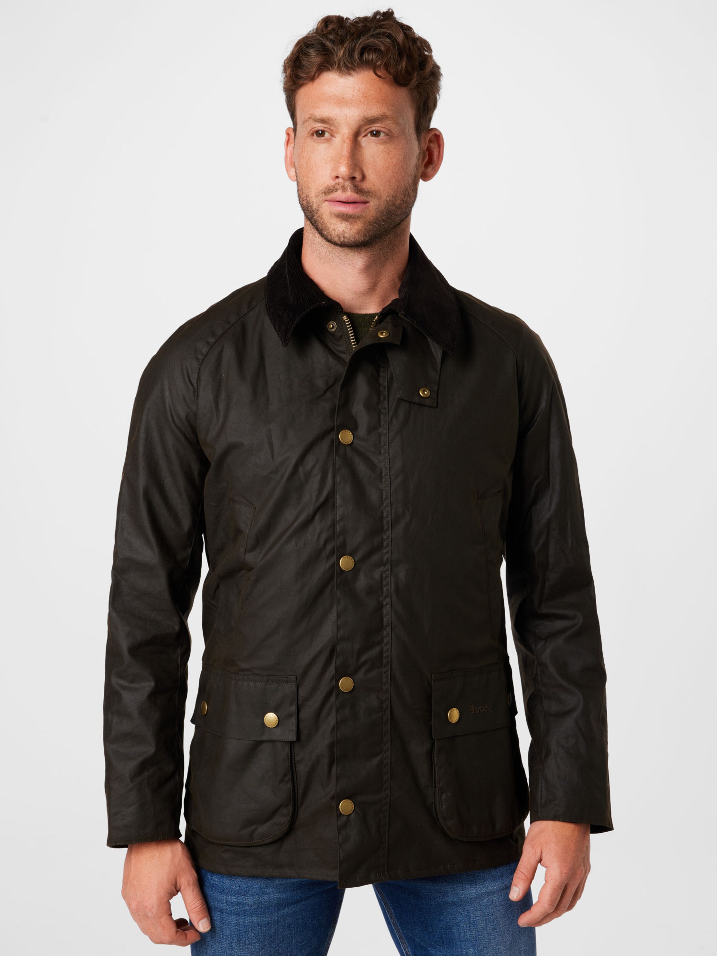 Barbour Prechodná bunda 'Ashby' tmavozelená