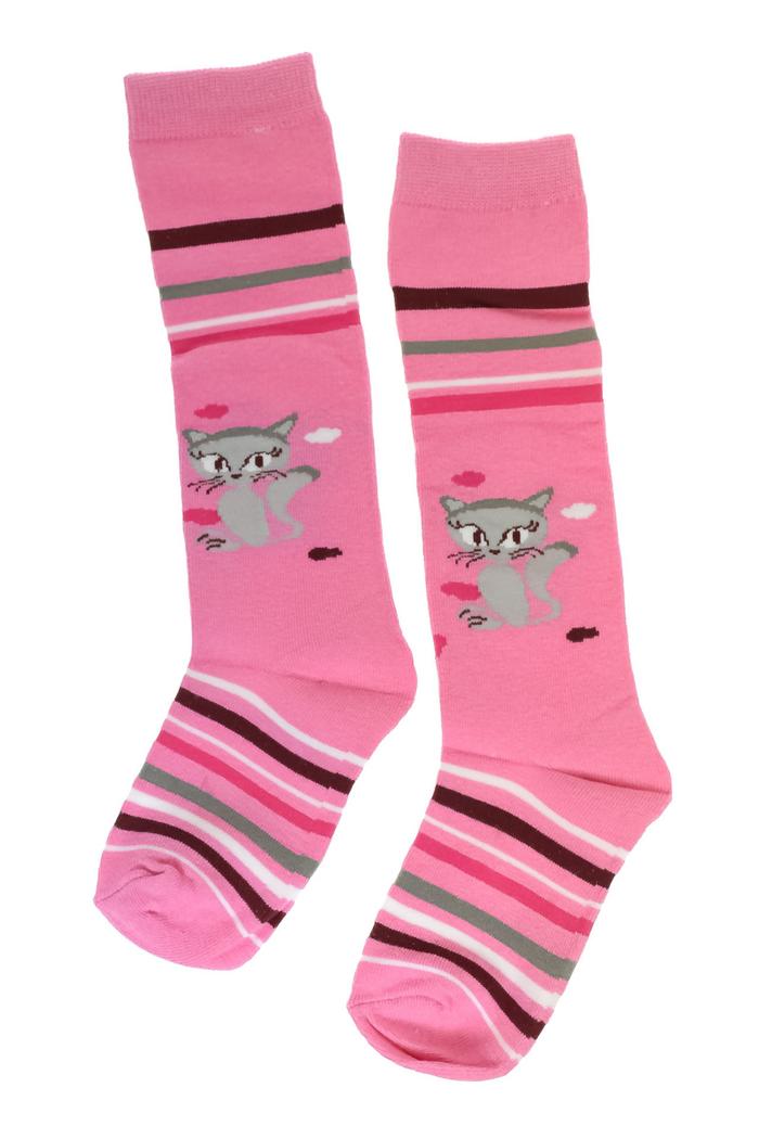 AURA.VIA Detské ružové ponožky LADY