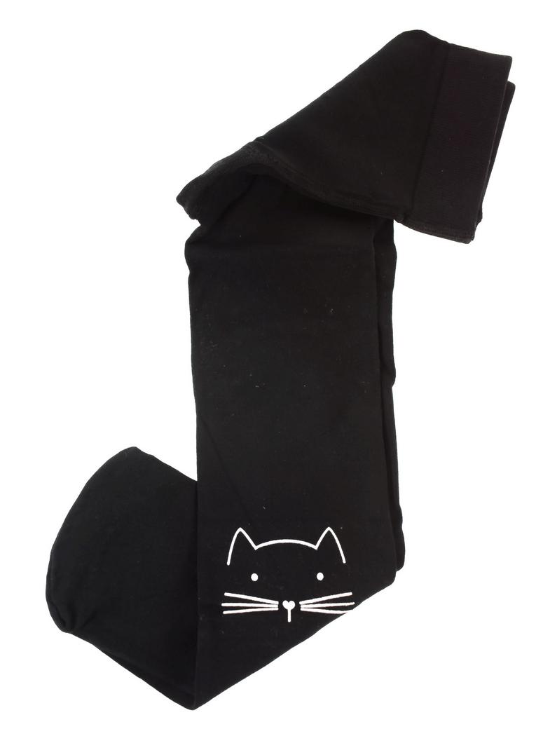 AURA.VIA Detské čierne pančuchy KITY