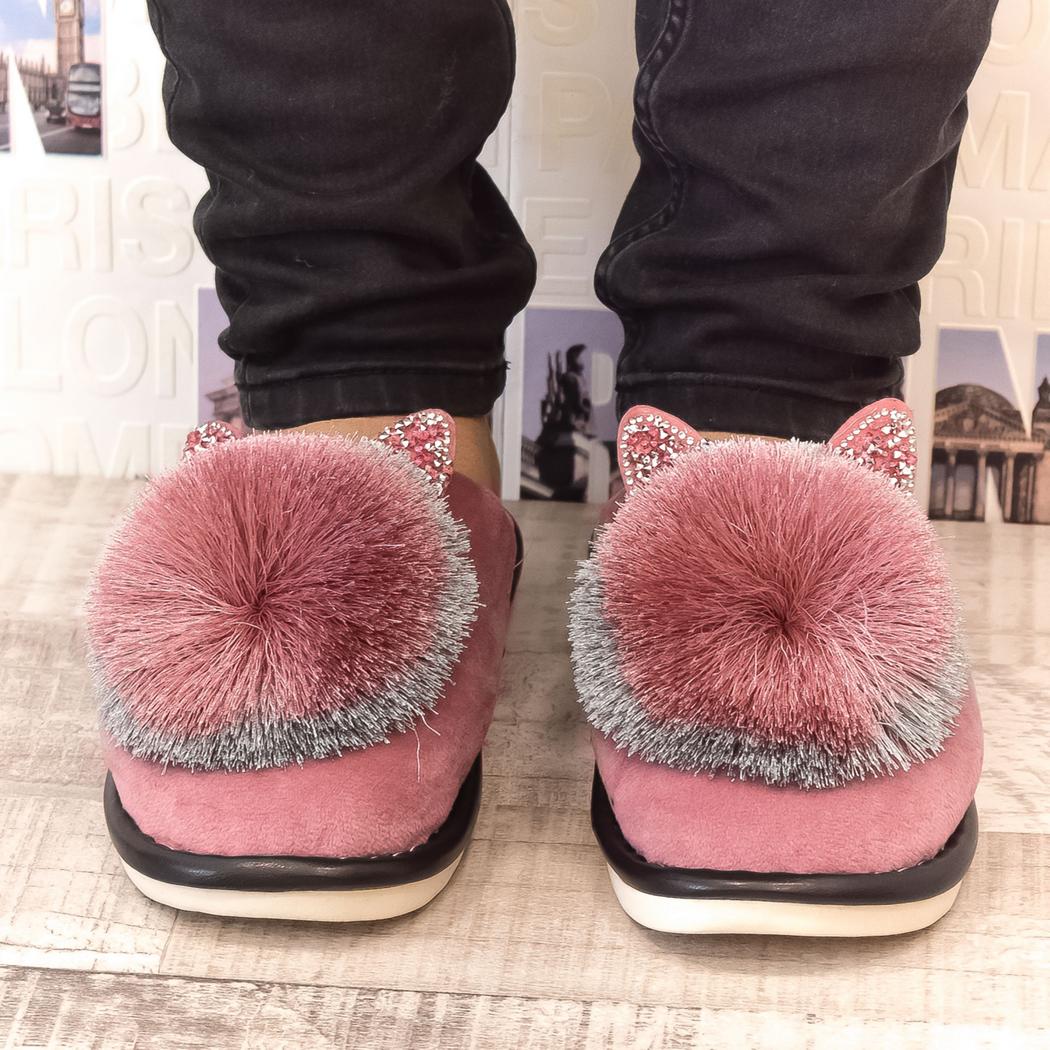 JOHN-C Dámske tmavoružové papuče LADY