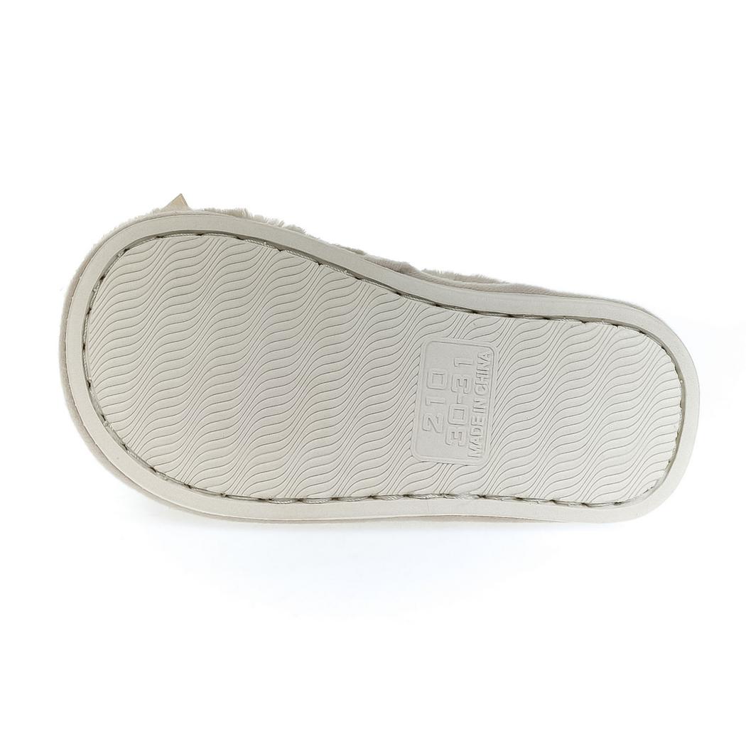 JOHN-C Detské béžové papuče BOW