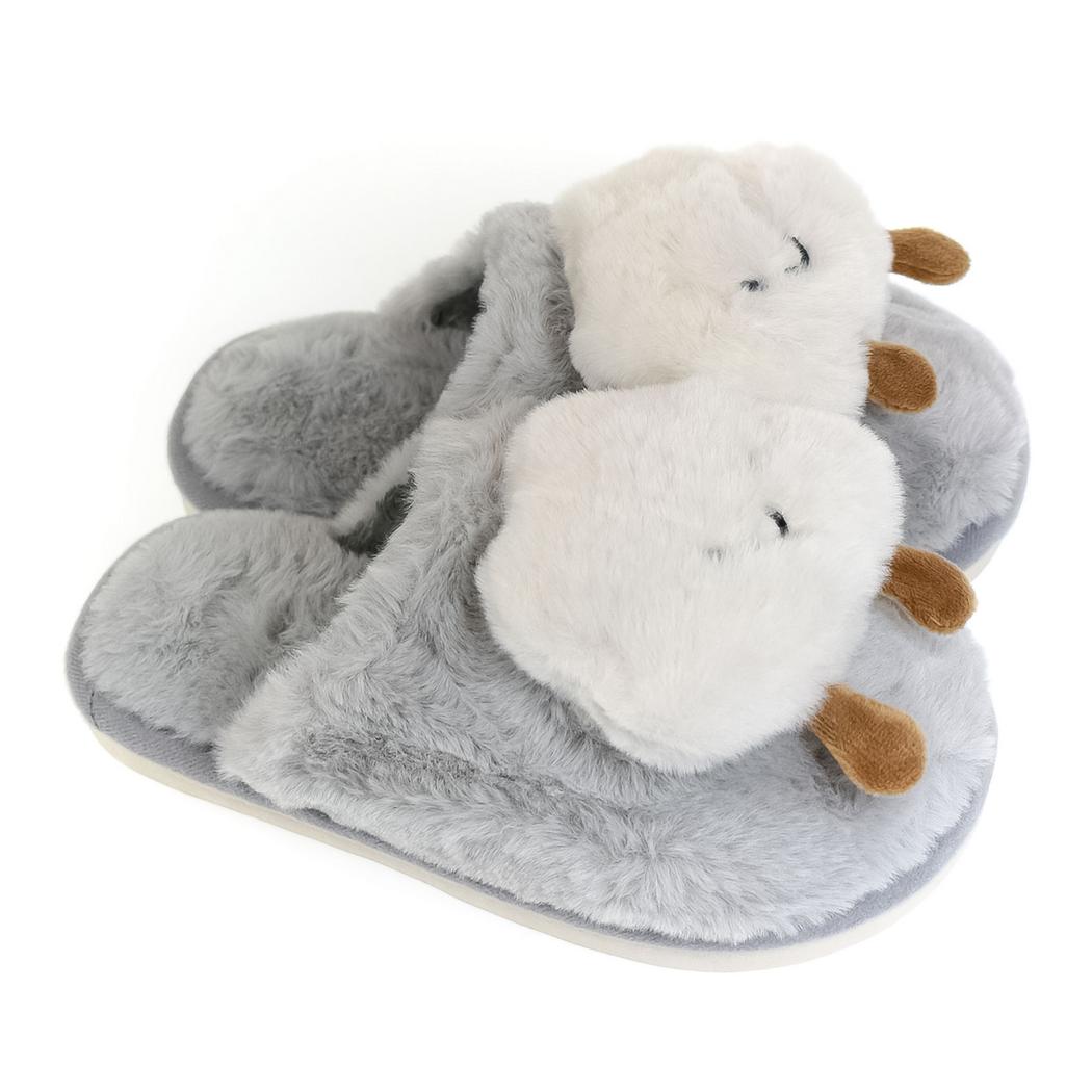 JOHN-C Detské sivé papuče OBLÁČIK
