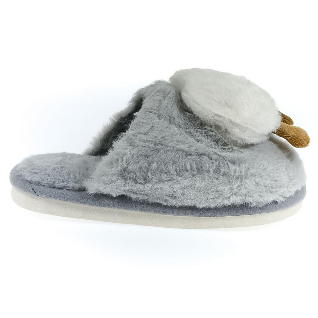 JOHN-C Detské sivé papuče OBLÁČIK