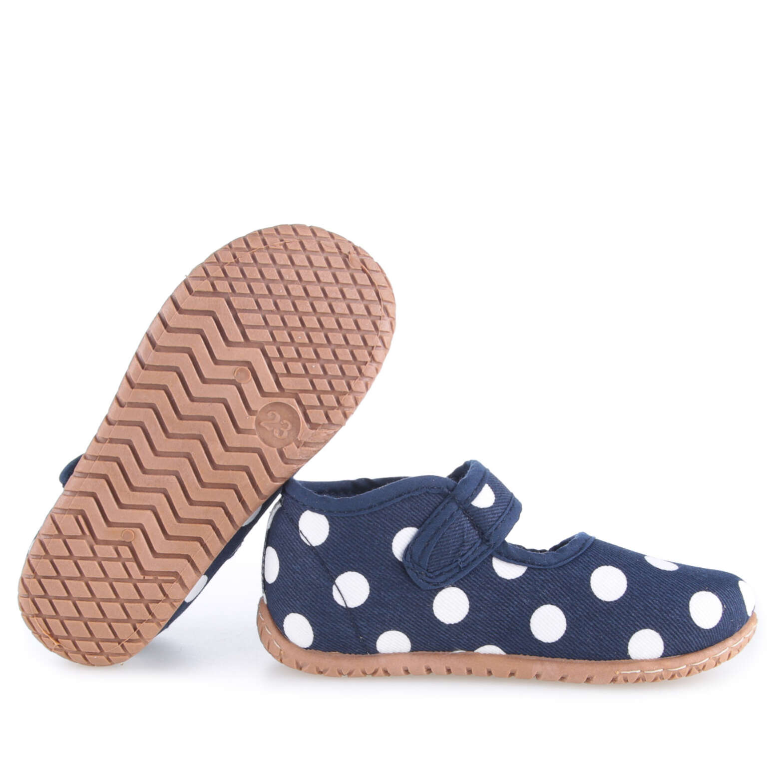 Domáca obuv EMEL 103-3 Modrá s bodkami