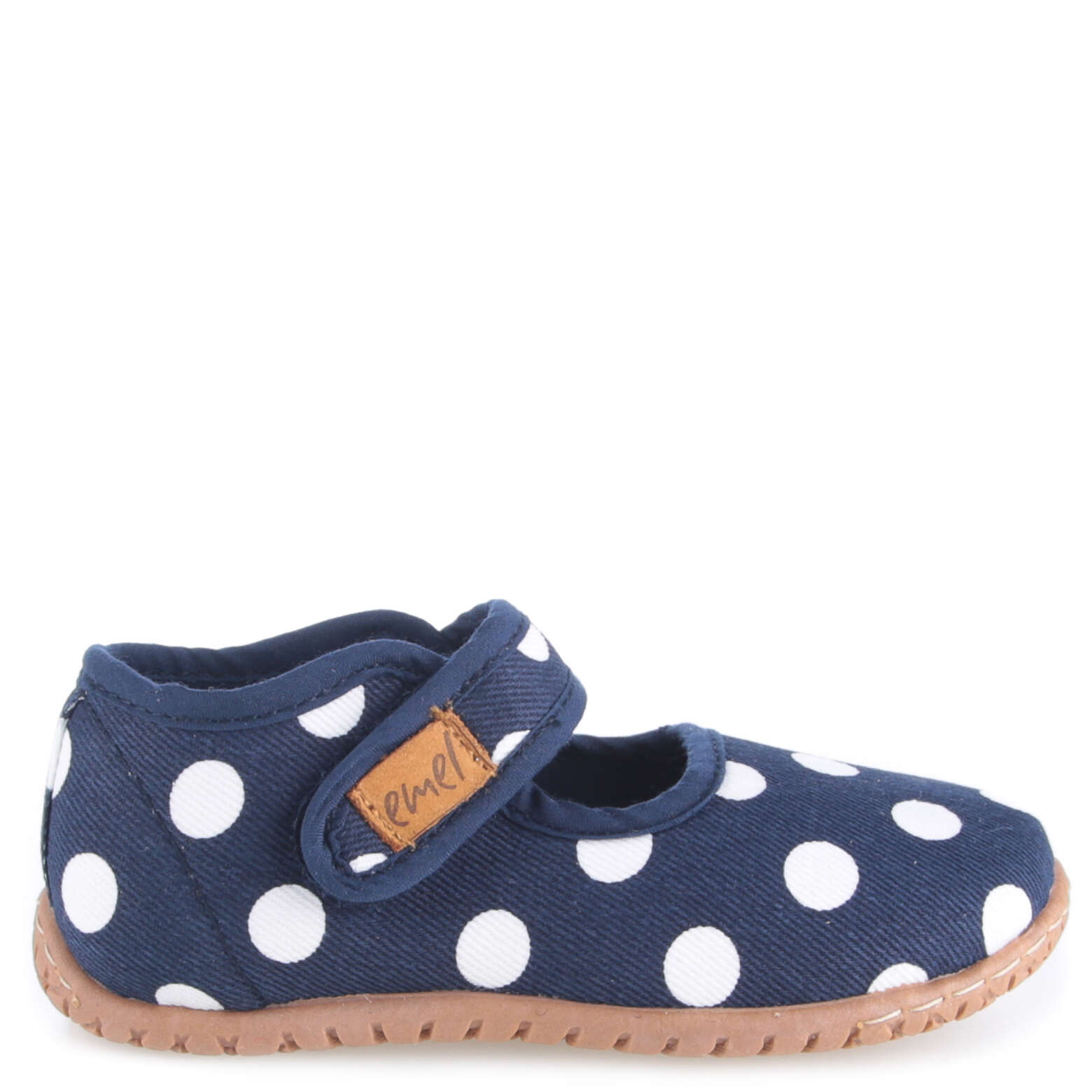 Domáca obuv EMEL 103-3 Modrá s bodkami
