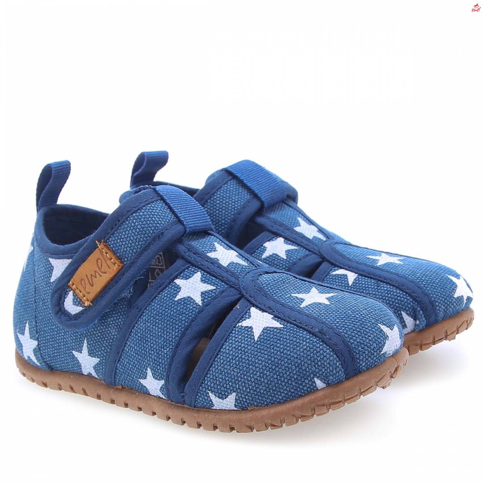Domáca obuv EMEL 101-1 Modrá s hviezdičkami