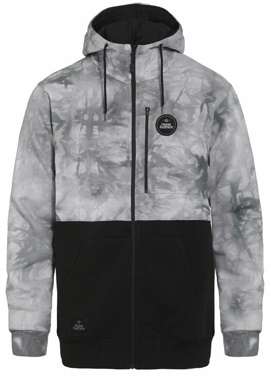 Mikina Horsefeathers Zach II white tie die