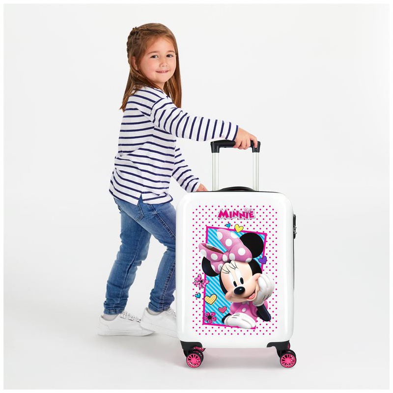 JOUMMA BAGS Luxusný detský ABS cestovný kufor MINNIE MOUSE Joy, 55x38x20cm, 34L, 2391462