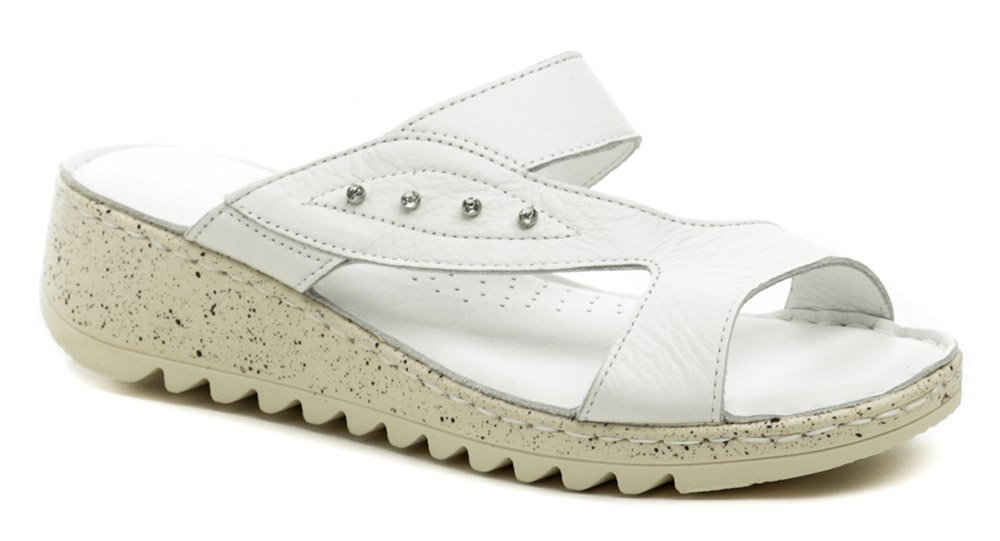 Wild 016935B biele dámske nazúvaky na kline