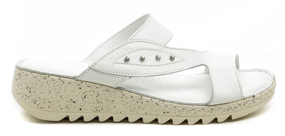 Wild 016935B biele dámske nazúvaky na kline