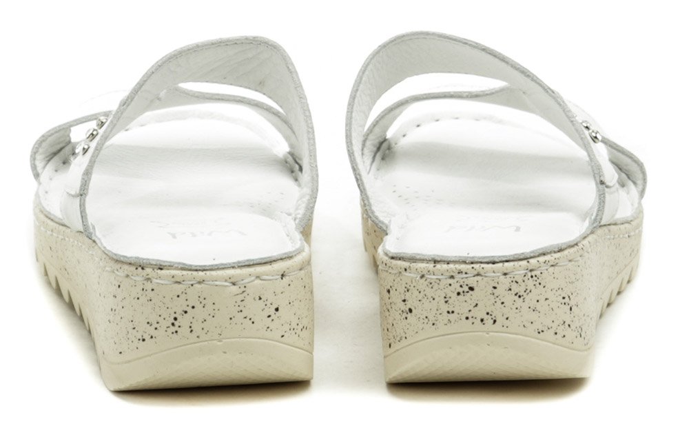 Wild 016935B biele dámske nazúvaky na kline