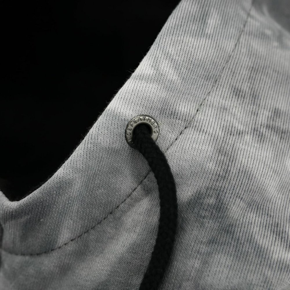 Mikina Horsefeathers Zach II white tie die