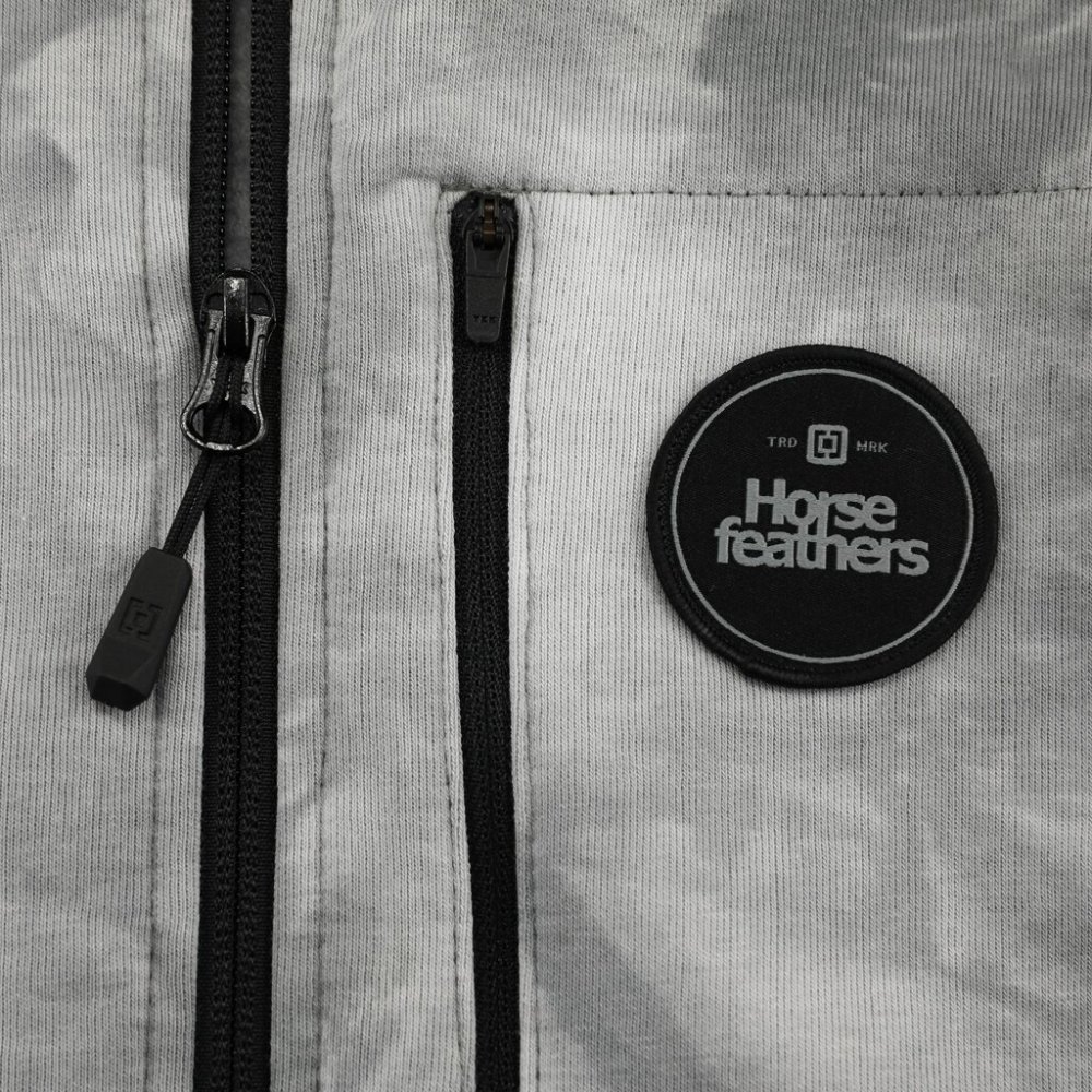 Mikina Horsefeathers Zach II white tie die