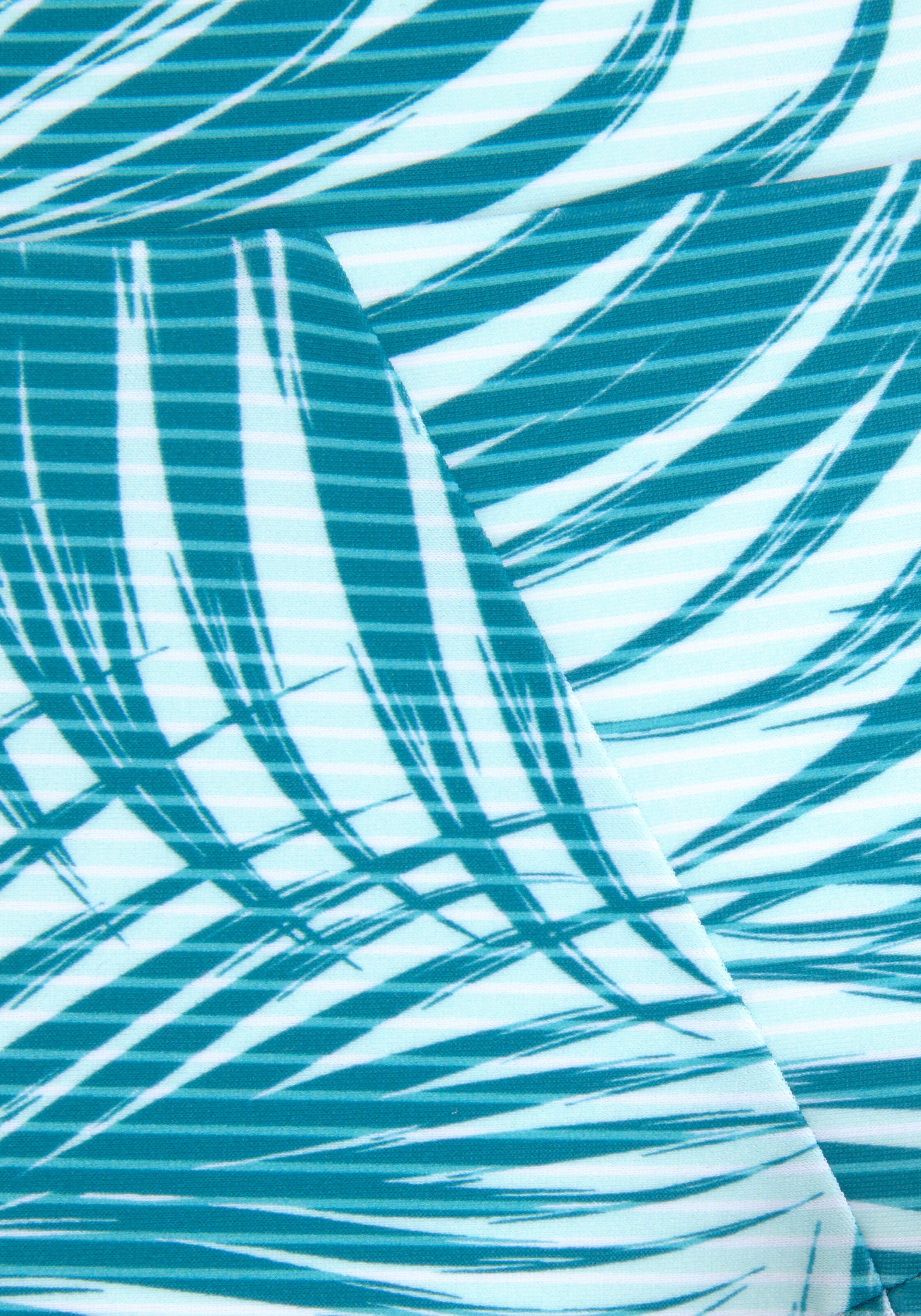 LASCANA ACTIVE Bikinové nohavičky petrolejová / biela