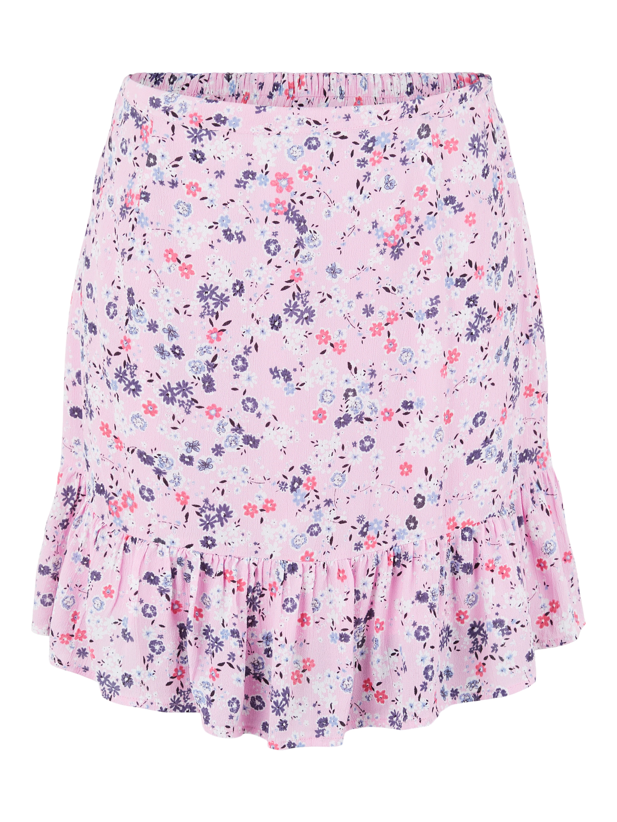 PIECES Sukňa 'Gertrude' svetlomodrá / pastelovo fialová / tmavofialová / biela